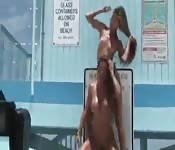 Colombian lesbians on the beach