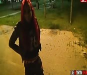 Fucking at night with a stranger