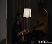 Hot brunette Lana Rhoades blacked hard