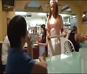 Teen in the bathroom