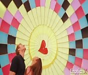 Um casal transando para valer