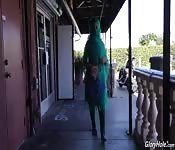 Nadia Ali enjoying BBC in gloryhole