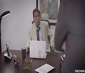 Business man fucks the office slut